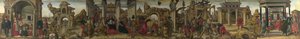 Scener fra livet til Saint Vincent Ferrer, ca 1450-1475. av Francesco del Cossa,