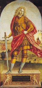 Publius Scipio Africanus (ca. 235-183 f.Kr.) (olje på panel)