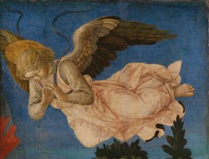 Englepanel av Pistoia Santa Trinità-altertavlen, 1455-1460 av Francesco di Stefano Pesellino