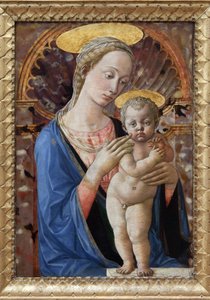 Jomfruen og barnet, maleri av Francesco di Stefano, kjent som Pesellino (ca. 1422-1457). Fotografi, KIM Youngtae, Lyon, Musee des Beaux Arts de Lyon.