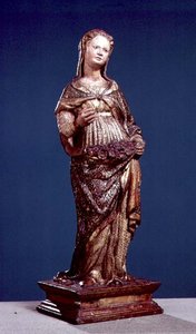 St. Dorothy (polykromt tre)
