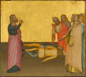 St. John the Evangelist and the Poisoned Cup, ca. 1370-1380 (tempera og bladgull på panel)