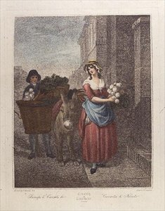 Neper og gulrøtter Ho, plate 13 fra "Cries of London" (trykk)