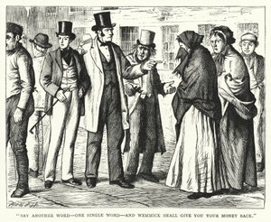 Illustrasjon for store forventninger av Charles Dickens (gravering)