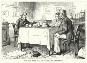 Illustrasjon for store forventninger av Charles Dickens (gravering) av Francis Arthur Fraser