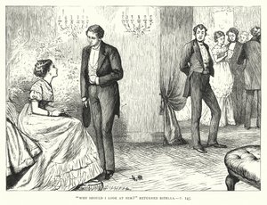 Illustrasjon for store forventninger av Charles Dickens (gravering)