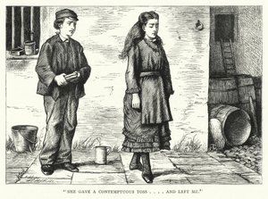 Illustrasjon for store forventninger av Charles Dickens (gravering)