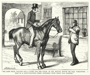 Illustrasjon for store forventninger av Charles Dickens (gravering) av Francis Arthur Fraser