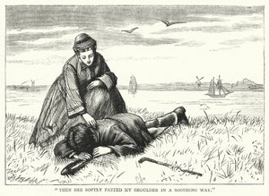 Illustrasjon for store forventninger av Charles Dickens (gravering) av Francis Arthur Fraser