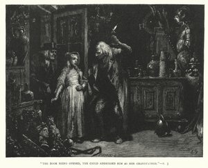 Illustrasjon for store forventninger av Charles Dickens (gravering) av Francis Arthur Fraser