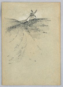 En vindmølle av Francis Augustus Lathrop