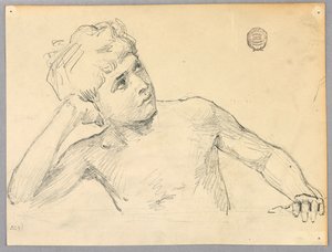Figurstudie av Francis Augustus Lathrop
