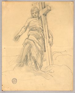 Skisse for Sentralfigur i Himmelfart av Francis Augustus Lathrop