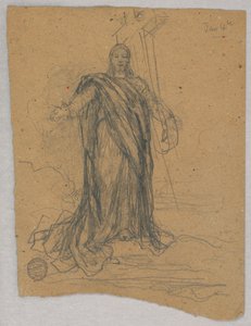 Skisse for Sentralfigur i Himmelfart av Francis Augustus Lathrop