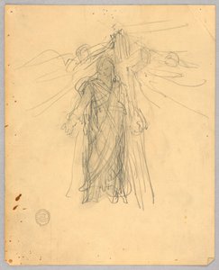 Skisse for Sentralfigur i Himmelfart av Francis Augustus Lathrop
