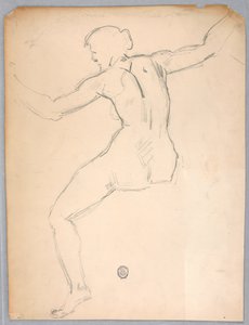 Skisse for "Natt" av Francis Augustus Lathrop