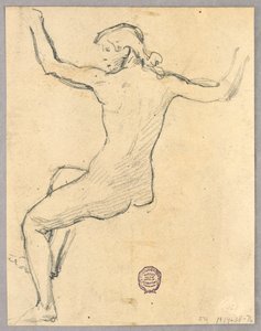 Skisse for "Natt" av Francis Augustus Lathrop