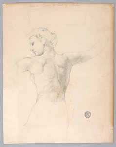 Skisse for "Natt" av Francis Augustus Lathrop