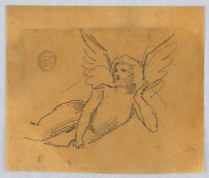 Skisse for Putto av Francis Augustus Lathrop