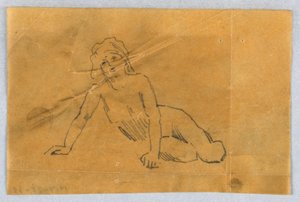 Skisse for Putto av Francis Augustus Lathrop