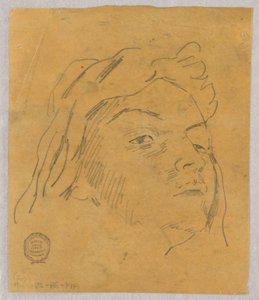 Skisse av et hode av Francis Augustus Lathrop