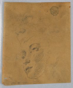 Skisse av et kvinnehode av Francis Augustus Lathrop