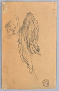 Skisse av en engel av Francis Augustus Lathrop