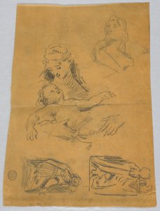 Skisser av jomfruen og magiene av Francis Augustus Lathrop