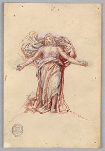 Study for Christ, Chancel of St. Bartholomew, New York av Francis Augustus Lathrop
