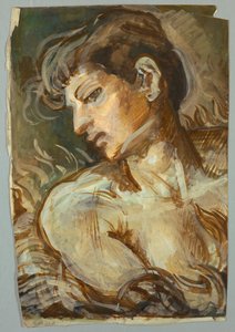 Studie for Cleopatra av Francis Augustus Lathrop