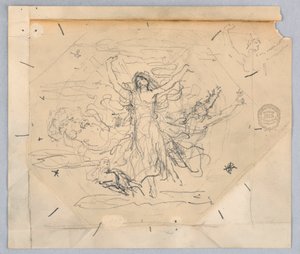 Studie for "Zodiac" av Francis Augustus Lathrop