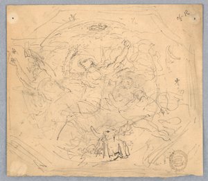 Studie for "Zodiac" av Francis Augustus Lathrop