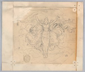 Studie for "Zodiac" av Francis Augustus Lathrop