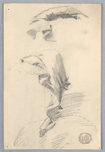 Studie av draperi av Francis Augustus Lathrop