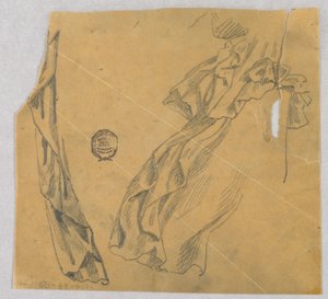 Studie av draperi av Francis Augustus Lathrop