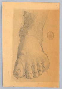 Studie av venstre fot av Francis Augustus Lathrop