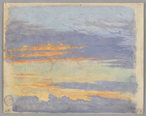Studie av skyer, Roma, Italia av Francis Augustus Lathrop