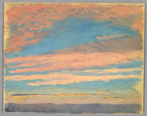 Studie av skyer, Roma, Italia av Francis Augustus Lathrop