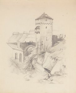 Tårn i en landsby av Francis Augustus Lathrop