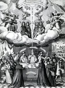 The Happy Instruments of Englands Preservation, utgitt av Benjamin Combe etter Francis Barlow, april 1681 av Francis Barlow