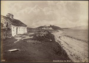 Criccieth fra vest av Francis Bedford