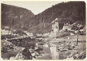 Lynmouth fra havet, 186094. av Francis Bedford