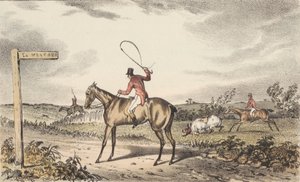 [Revejakt] Sett med tolv "Turner's / Illustrations / to Nimrod / on the Condition / of Hunters," som supplement til CJ Apperleys utgave av 1834. av Francis Calcraft Turner