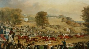 Heaton Park Races, Manchester (olje på lerret) av Francis Calcraft Turner