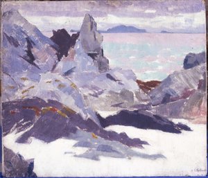 Cathedral Rock, Iona (olje på lerret) av Francis Campbell Boileau Cadell