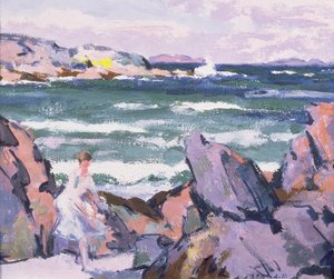 North Wind, Iona (Baderen) av Francis Campbell Boileau Cadell