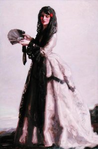 Spansk dame av Francis Campbell Boileau Cadell