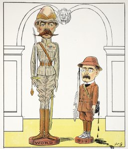 K, k, illustrasjon fra The Struwwelpeter Alphabet, vers av Harold Begbie (1871–1929) av Francis Carruthers Gould