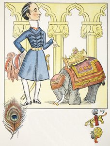 Ode of V, illustrasjon fra The Struwwelpeter Alphabet, vers av Harold Begbie (1871–1929) av Francis Carruthers Gould