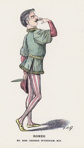 Romeo, Rt Hon George Wyndham (farge litho) av Francis Carruthers Gould